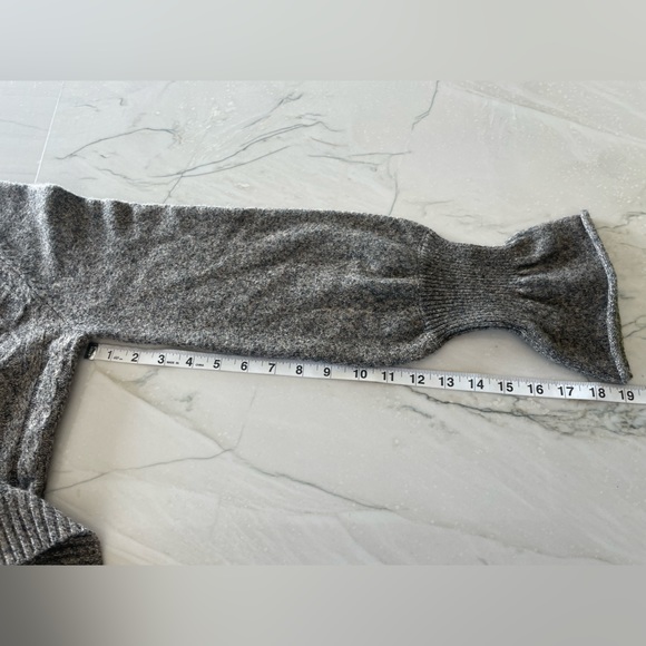 Women’s CURRENT AIR NWT Cable Knit Sweater Open Back Tie-Brown-Small - Picture 8 of 9